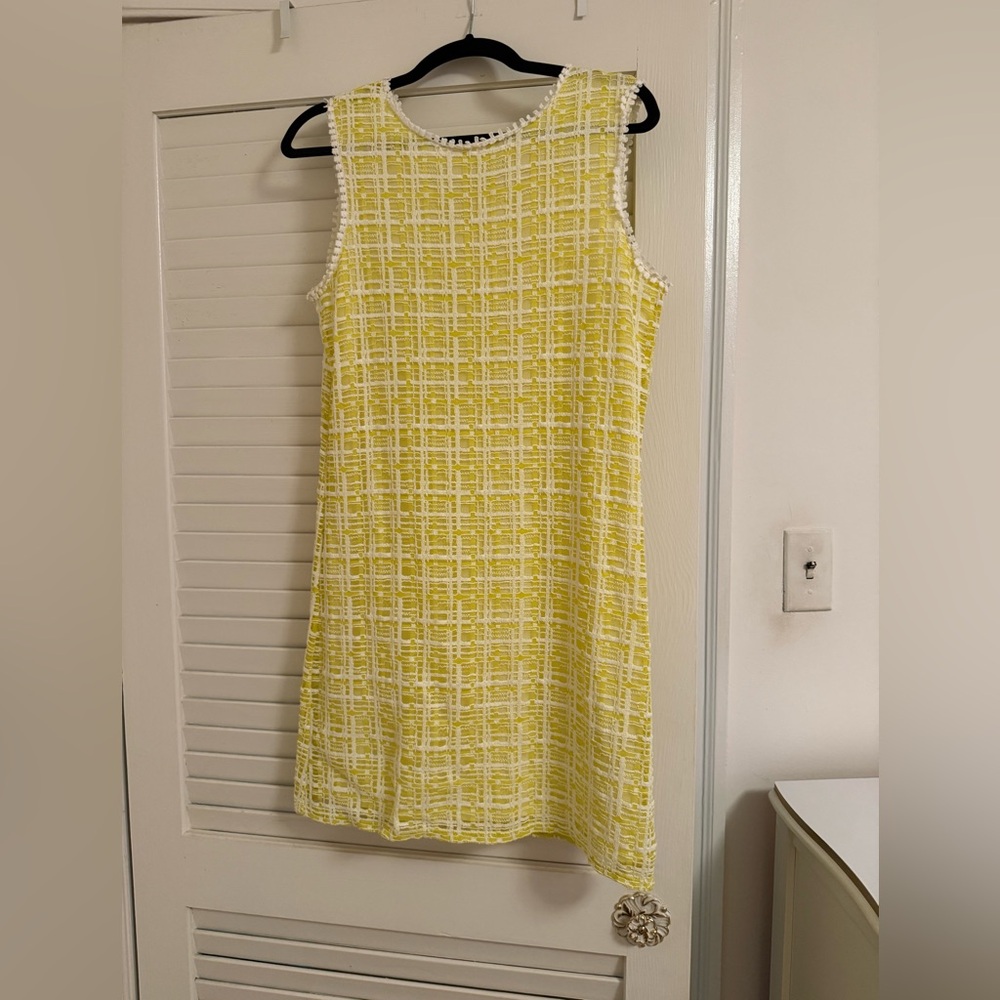Max Studio Yellow Tweed dress